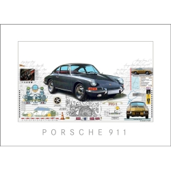 Leslie Hunt Bilder kaufen Original "Porsche 911" klassisch Giclee