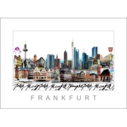 Leslie Hunt Bilder kaufen Original "Frankfurt am Main" Giclee