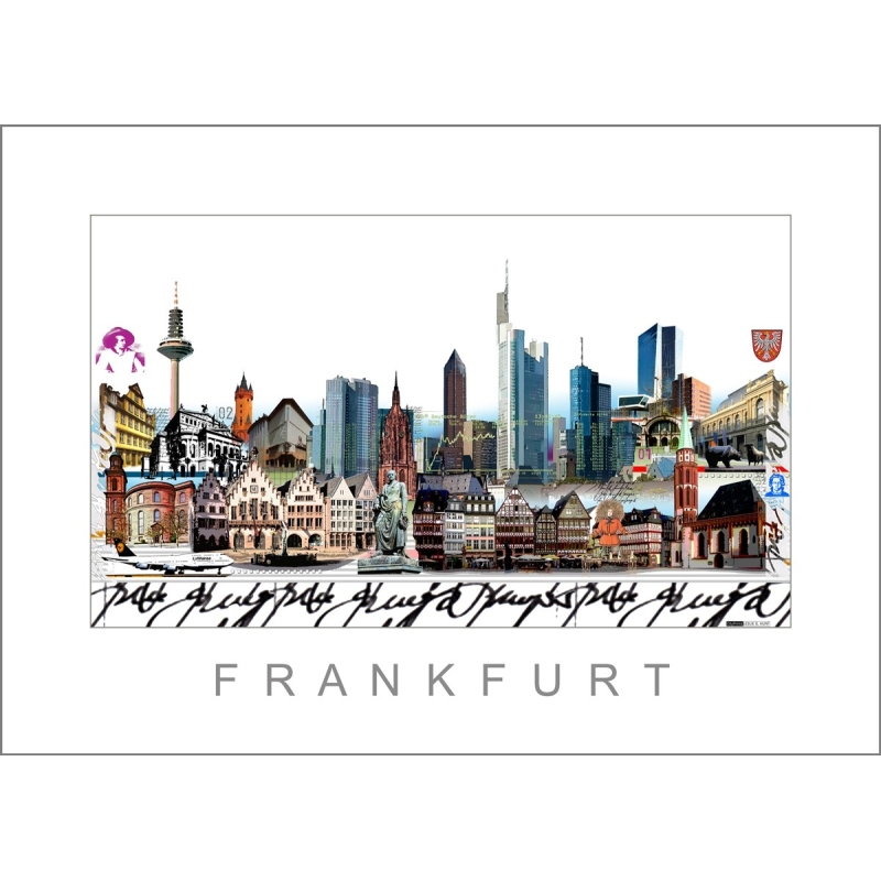 Leslie Hunt Bilder kaufen Original "Frankfurt am Main" Giclee
