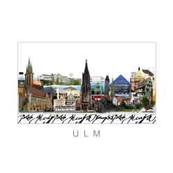 Original Leslie Hunt CityPrint "Ulm" Bild
