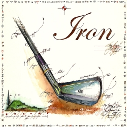 Original Bild von Leslie G. Hunt handsigniert "Iron"