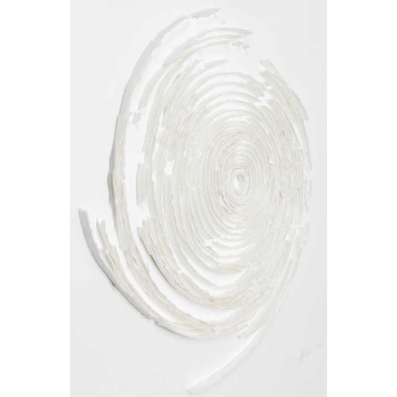 "Twister Nature" 100x100 | 3D Papierobjekt von Gabriele Mierzwa