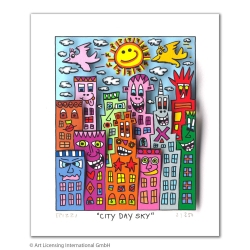 James Rizzi 3D Bild kaufen "City Day Sky"