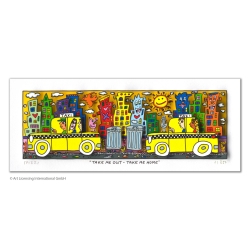 Zertifiziert: James Rizzi 3D Original Bild * Take Me Out - Take Me Home *