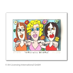 James Rizzi - Girls will be girls - Original 3D Bild kaufen