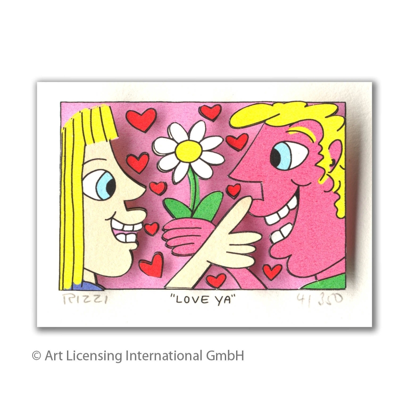 3D Bild James Rizzi Love Ya drucksigniert kaufen