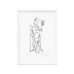 Armin Mueller-Stahl Original Bild kaufen "Kompliment gelb" handsignierte Lithographie