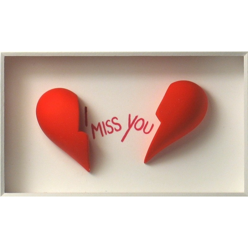 Volker Kühn "I Miss You" 3D Objekt Original Bilder kaufen