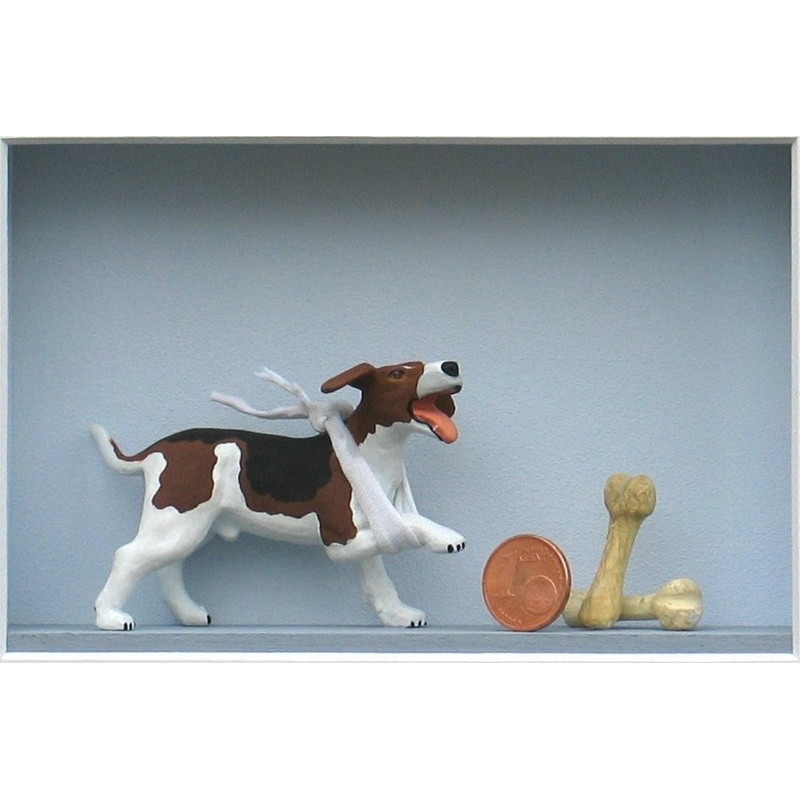 Volker Kühn "Armer Hund" 3D Objekt Original Bilder kaufen