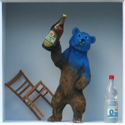 Volker Kühn "Blaubär" 3D Objekt Original Bilder kaufen