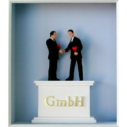 Volker Kühn "Gentlemen mit besonderem..." 3D Objekt Original Bilder kaufen