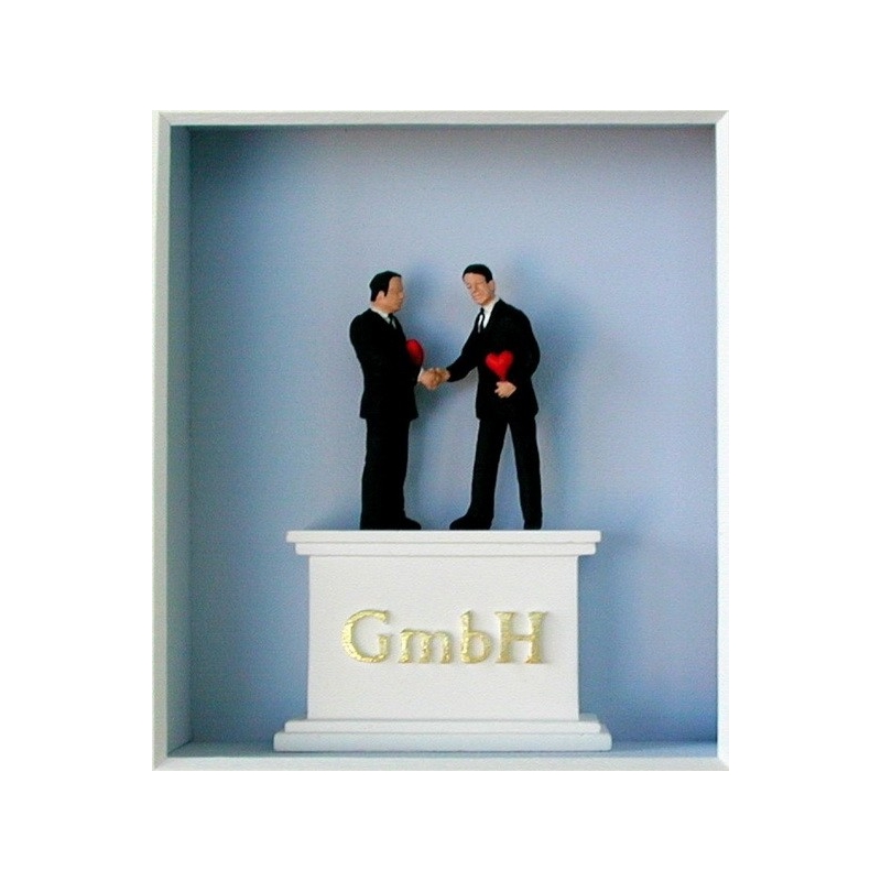 Volker Kühn "Gentlemen mit besonderem..." 3D Objekt Original Bilder kaufen