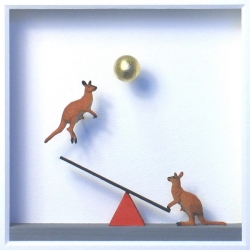 Volker Kühn "Große Sprünge" 3D Objekt Original Bilder kaufen