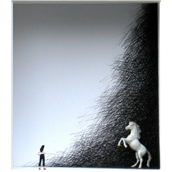 Volker Kühn "In the Black Corner" 3D Objekt Original Bilder kaufen