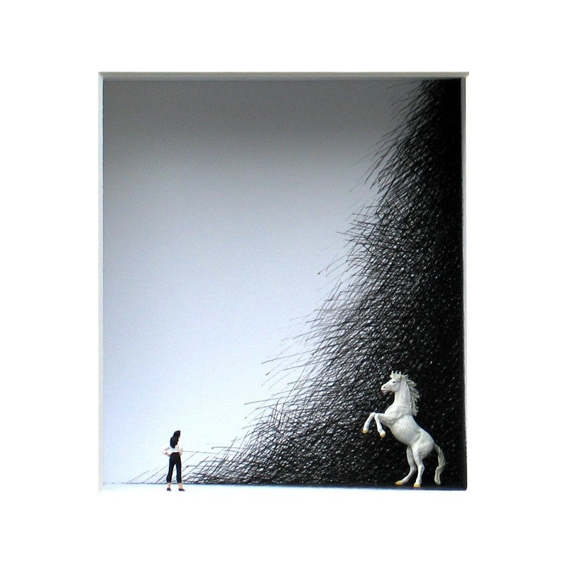 Volker Kühn "In the Black Corner" 3D Objekt Original Bilder kaufen
