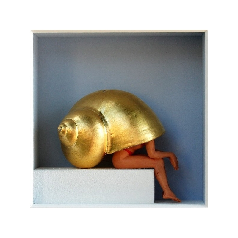 Volker Kühn "Kleine Ruhezone" 3D Objekt Original Bilder kaufen