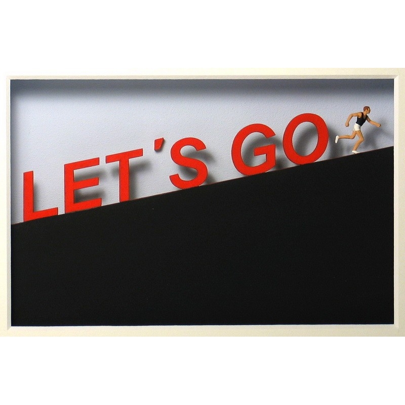 Volker Kühn "Let''s Go!'" 3D Objekt Original Bilder kaufen