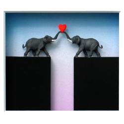 Volker Kühn "Liebe überwindet" 3D Objekt Original Bilder kaufen