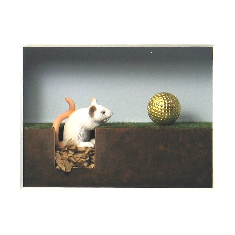 Volker Kühn "Mauseloch" 3D Objekt Original Bilder kaufen