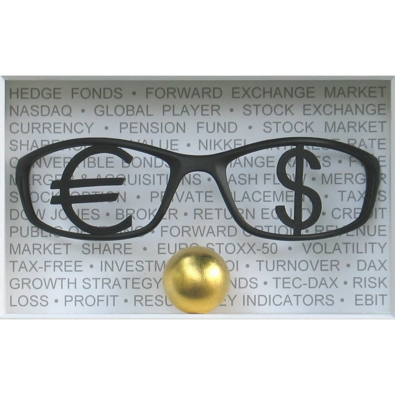 Volker Kühn "Money Makes the world Go Around" 3D Objekt Original Bilder kaufen
