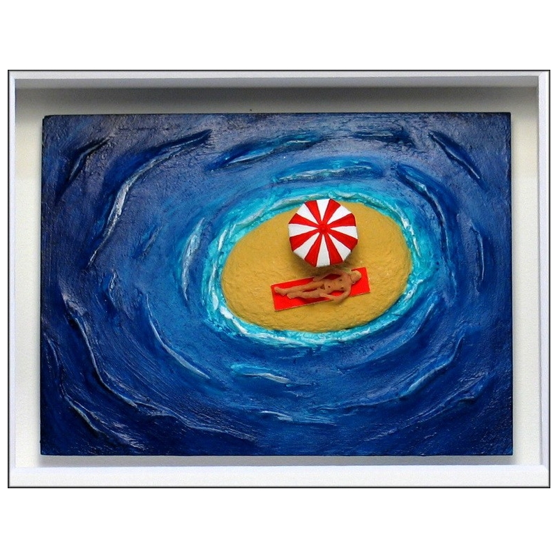 Volker Kühn "Reif für die Insel" 3D Objekt Original Bilder kaufen