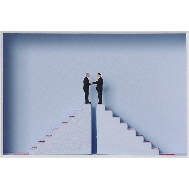 Volker Kühn "Shake Hands" 3D Objekt Original Bilder kaufen