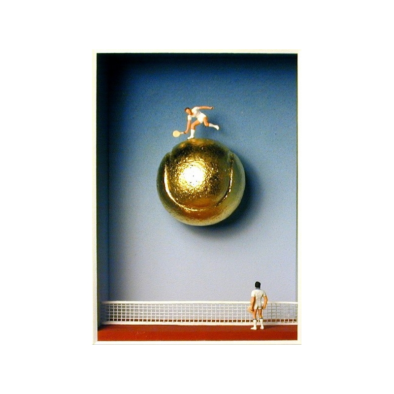Volker Kühn "Spiel Satz und Sieg" Original 3D Objekt Bild kaufen