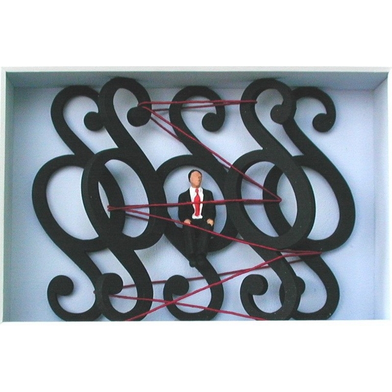 Volker Kühn "Verstrickt" 3D Objekt Original Bilder kaufen