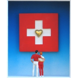 Volker Kühn "We love Switzerland" 3D Objekt Original Bilder kaufen