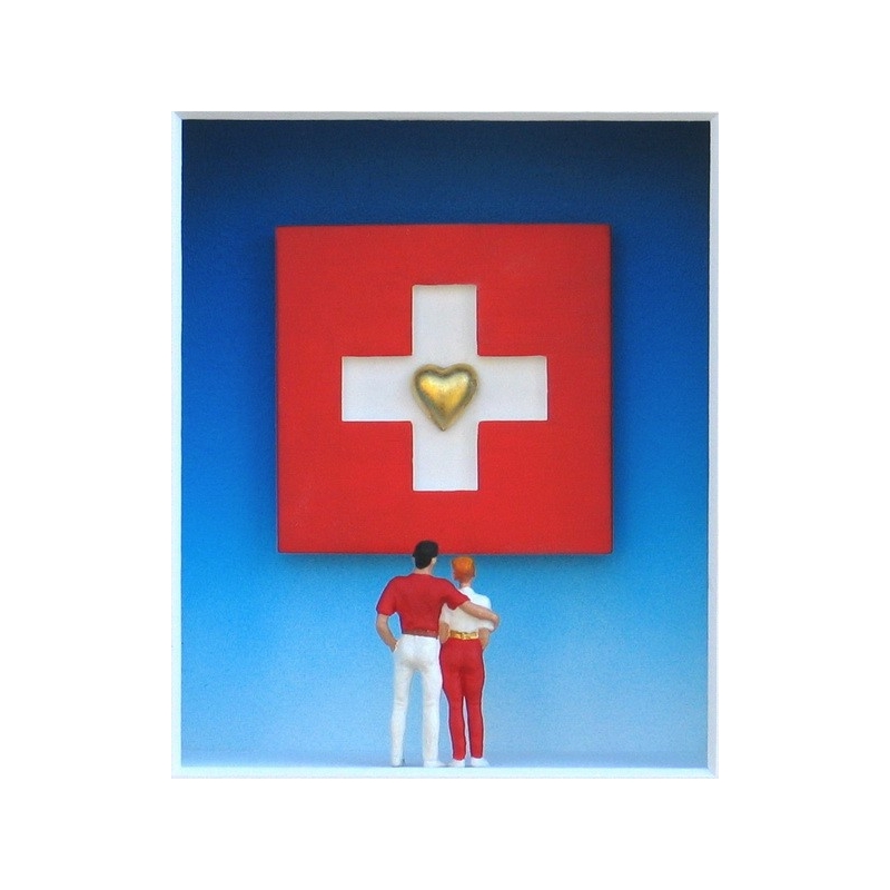 Volker Kühn "We love Switzerland" 3D Objekt Original Bilder kaufen