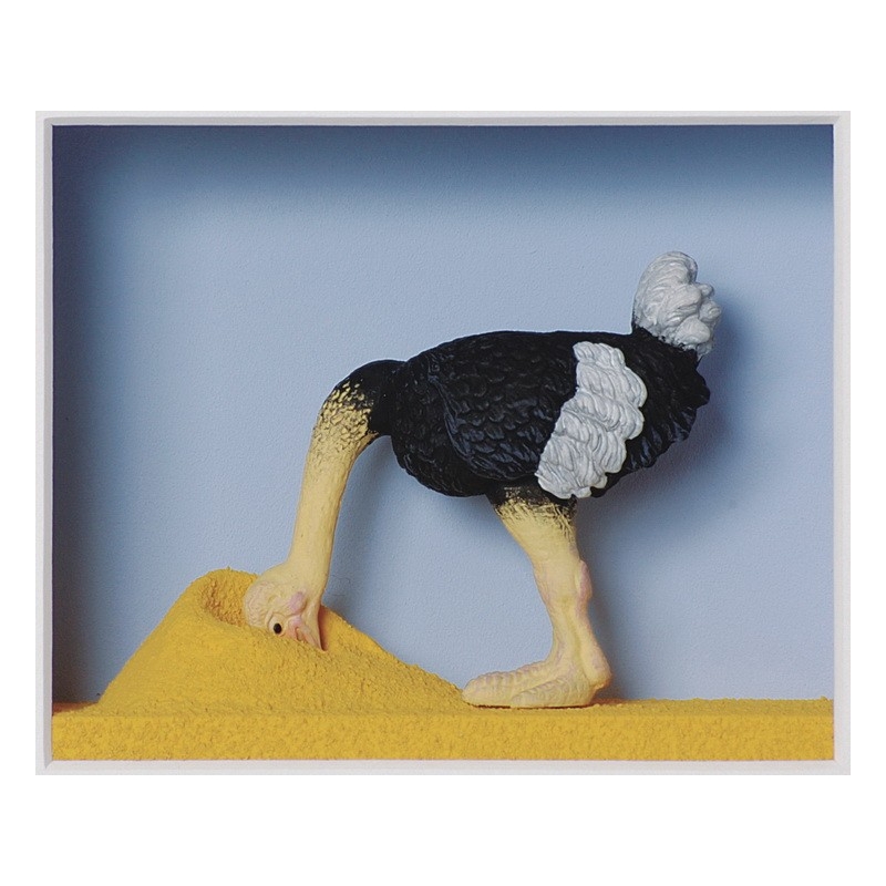Volker Kühn "Wer heute den Kopf in den..." 3D Objekt Original Bilder kaufen