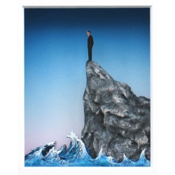 Volker Kühn "Wie ein Fels in der Brandung" 3D Objekt Original Bilder kaufen