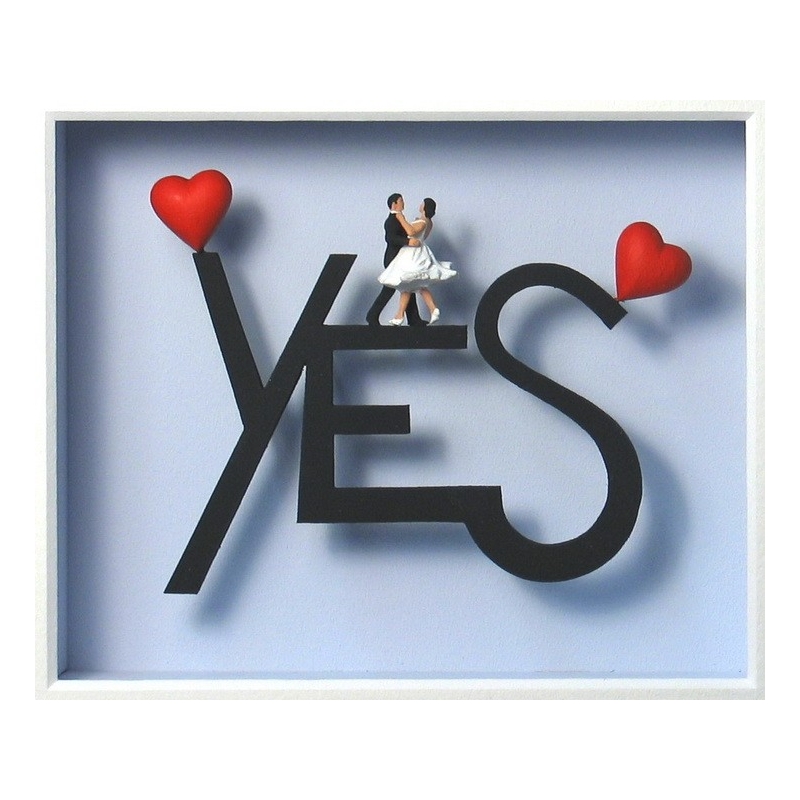 Volker Kühn "Yes!" 3D Objekt Original Bilder kaufen