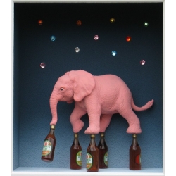 Volker Kühn "Pink Elephant" 3D Objekt Original Bilder kaufen