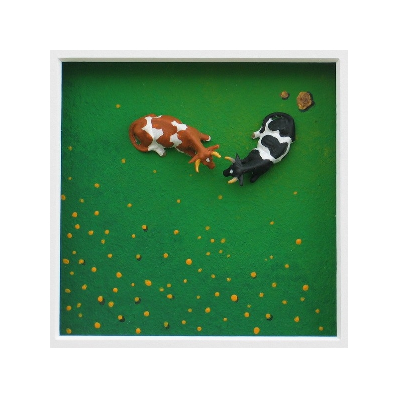Volker Kühn "Flecken in der Landschaft" 3D Objekt Original Bilder kaufen