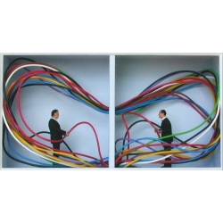 Volker Kühn "Verkabelt" 3D Objekt Original Bilder kaufen