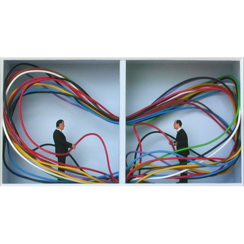 Volker Kühn "Verkabelt" 3D Objekt Original Bilder kaufen