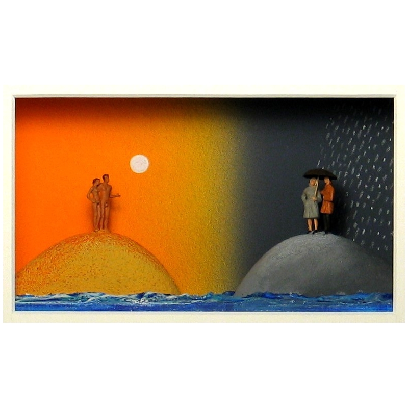 Volker Kühn "Auf Regen folgt Sonne" 3D Objekt Original Bilder kaufen