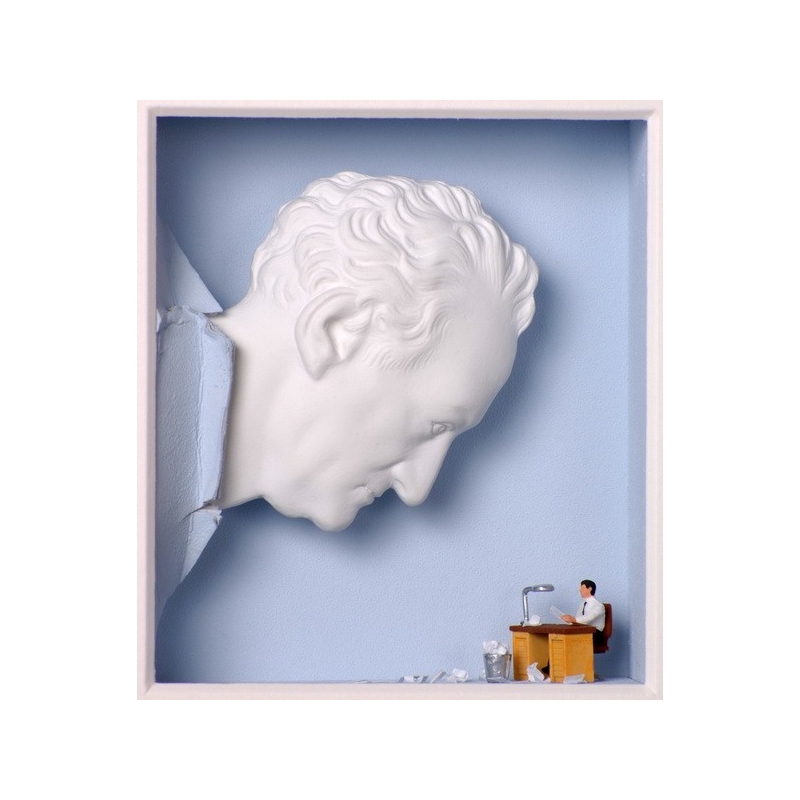 Volker Kühn "Das übermächtige Vorbild" 3D Objekt Original Bilder kaufen