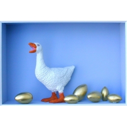 Volker Kühn "Die Gans die goldene Eier legt" 3D Objektbild