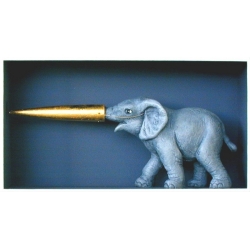 Volker Kühn "Die goldene Nase" 3D Objekt Original Bilder kaufen