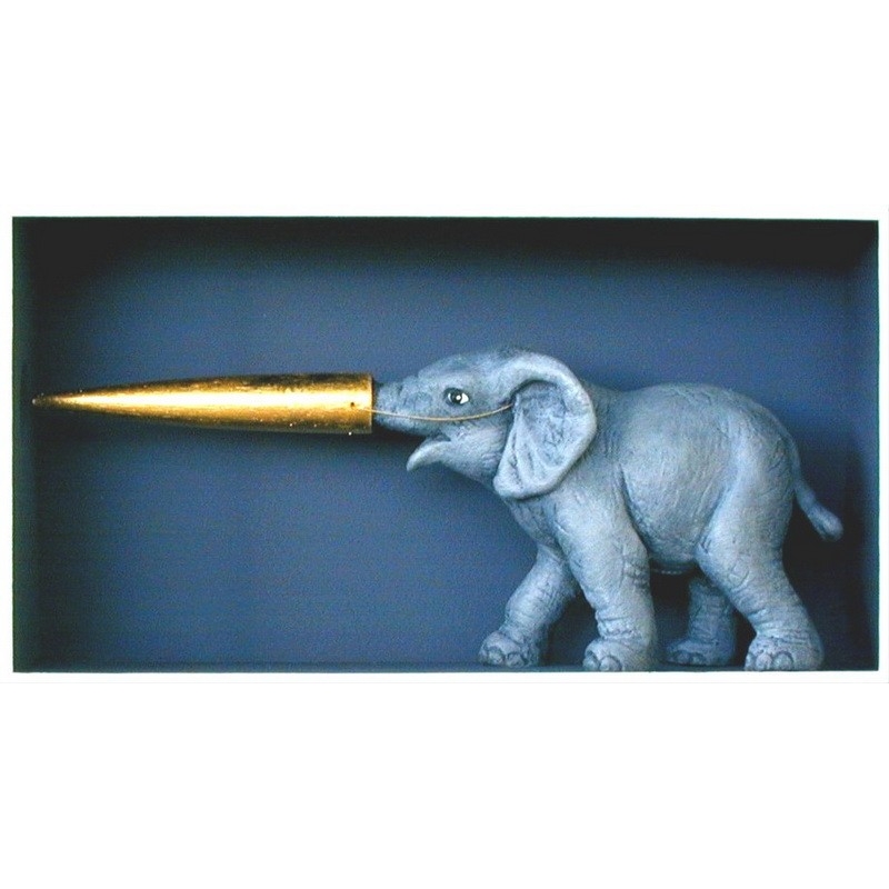 Volker Kühn "Die goldene Nase" 3D Objekt Original Bilder kaufen
