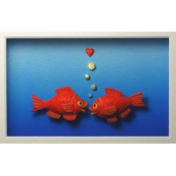 Volker Kühn "Fische" 3D Objekt Original Bilder kaufen