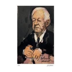 Armin Mueller-Stahl Kunst Bild kaufen Helmut Schmidt | handsigniertes Original