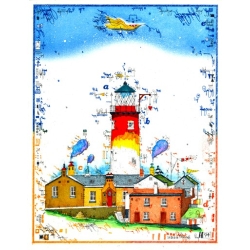 Leslie Hunt Bilder kaufen Original "Männerphantasien" Radierung handsigniert vom Künstler