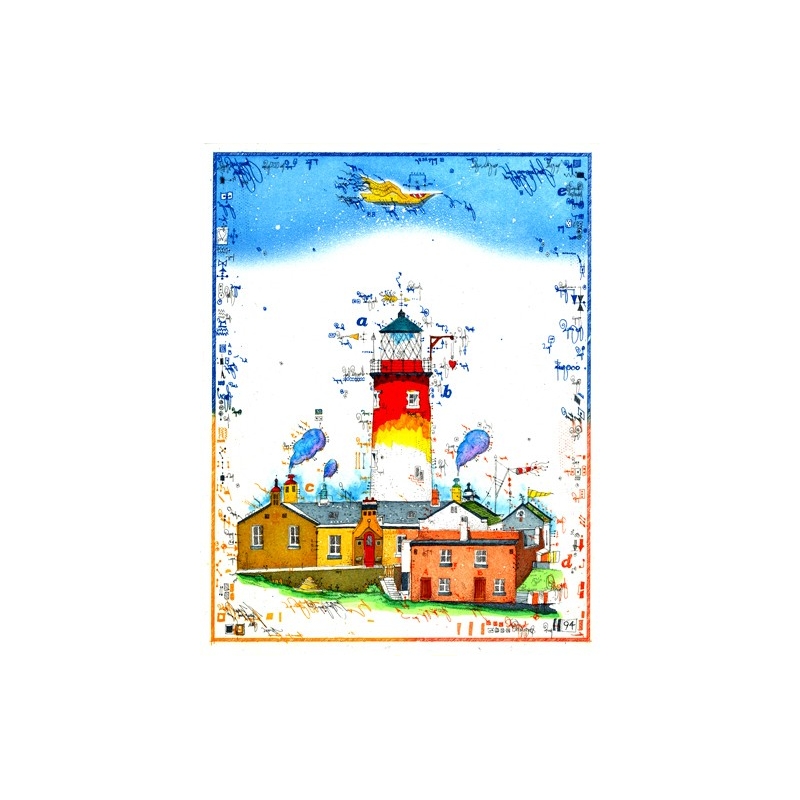 Leslie Hunt Bilder kaufen Original "Männerphantasien" Radierung handsigniert vom Künstler