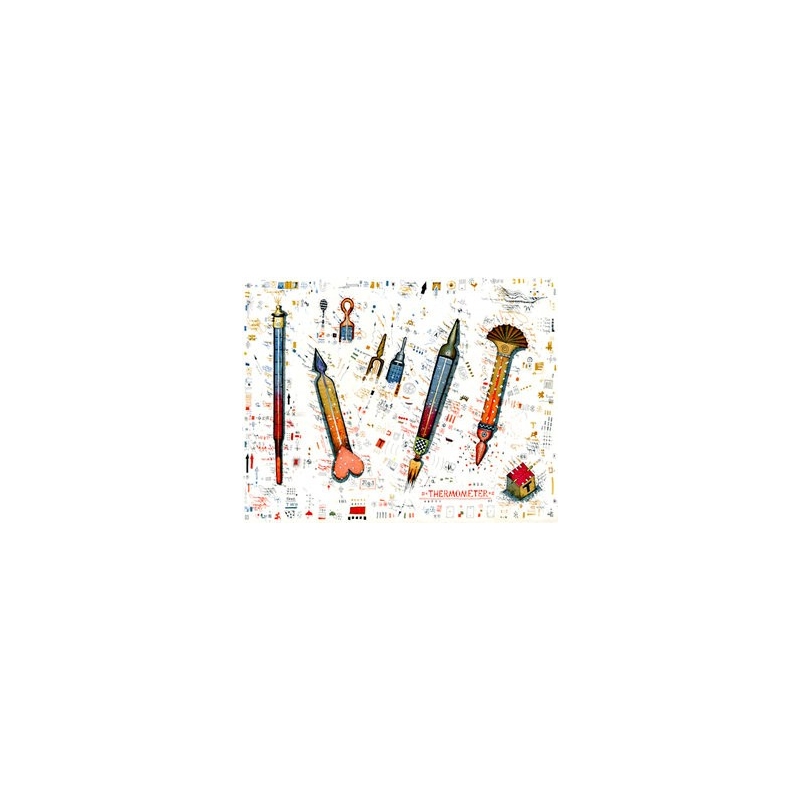 Original Bild vom Künstler Leslie G. Hunt "Thermometer" mit oder ohne Rahmen kaufen