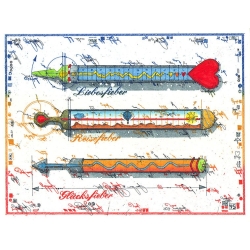 Original Bild vom Künstler Leslie G. Hunt "Thermometer" mit oder ohne Rahmen kaufen