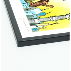 Rahmungsbeispiel - schwarz matt, ohne Passepartout