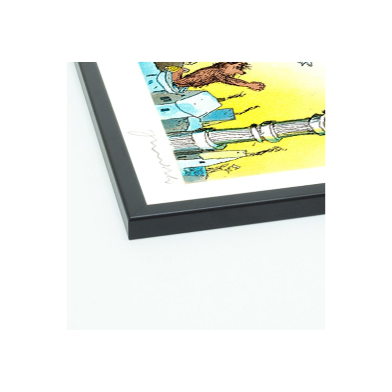 Rahmungsbeispiel - schwarz matt, ohne Passepartout